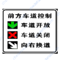 前方车道控制