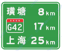 地点距离标志